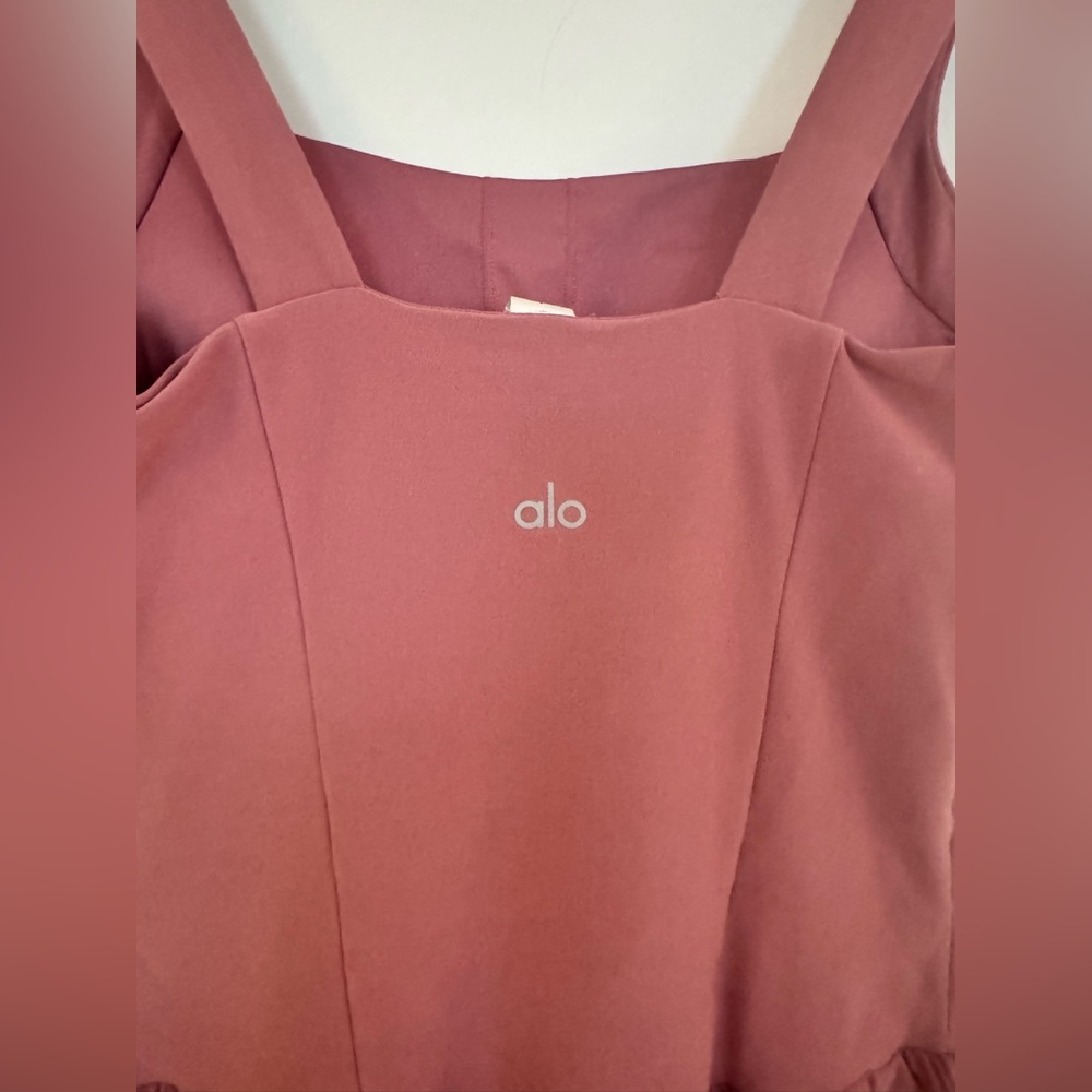 NWOT ALOsoft breakpoint tennis dress, Pink Wild Rose/ Medium - Picture 9 of 12